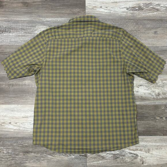 Alaskan Hardgear Mens XLT‎ Slim Fit Gingham Check Short Sleeve Button Up Shirt - Picture 2 of 9